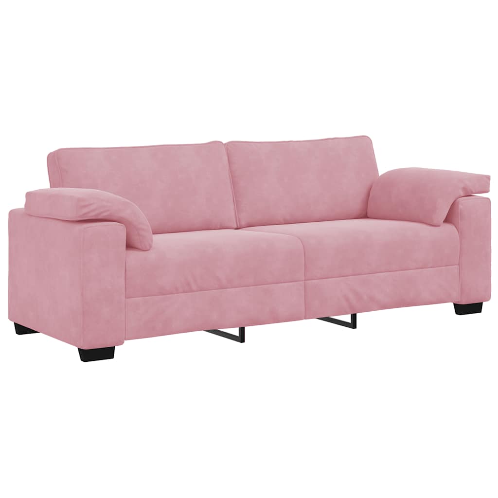 vidaXL Sofá de 3 plazas de terciopelo 220x77x82 cm Multicolor