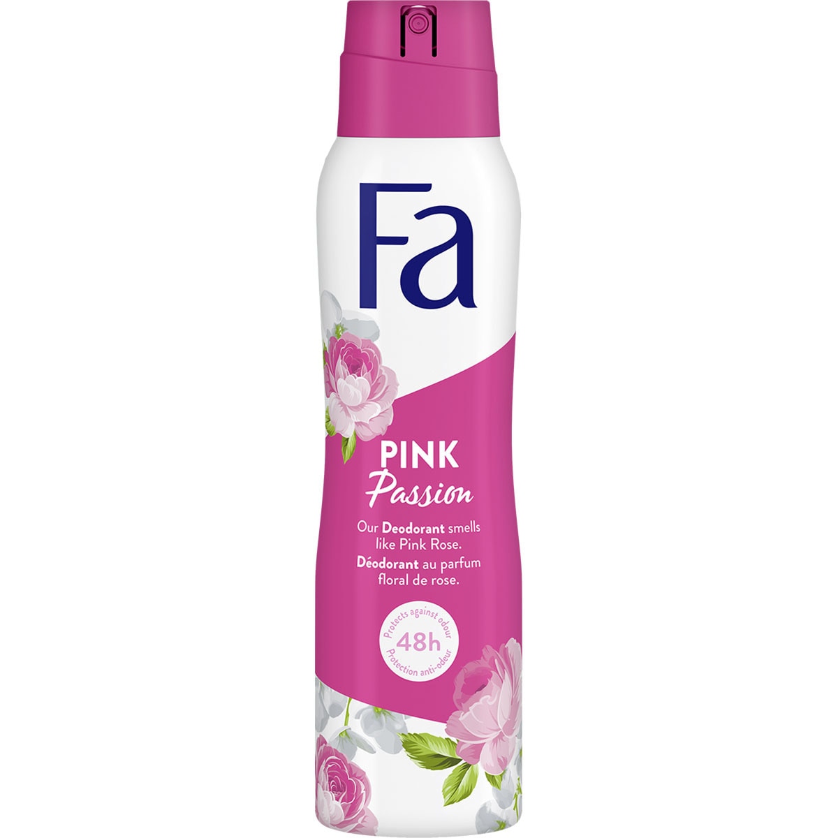 FA desodorante Pink Passion 48h protección anti-manchas spray 150 ml 0% sales de aluminio