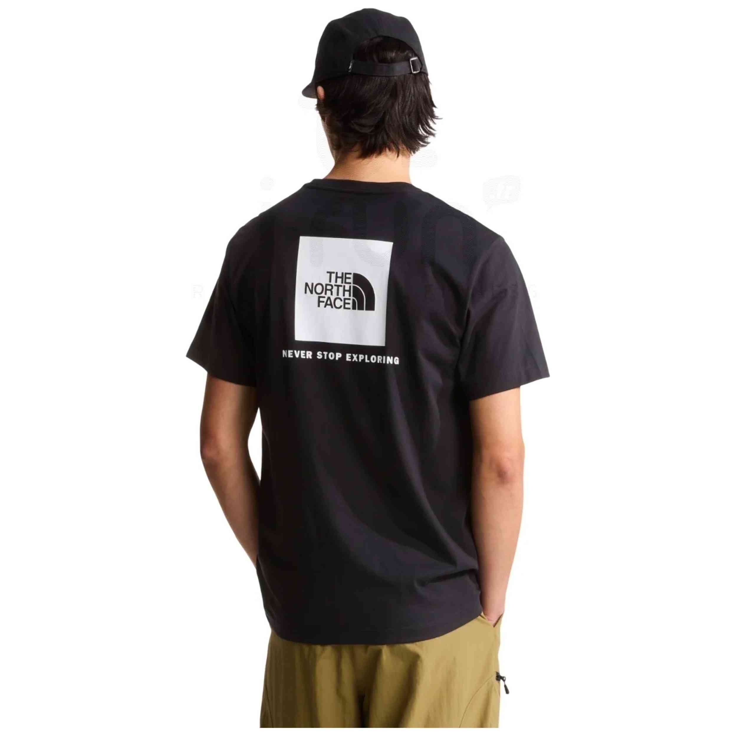 Camiseta De Manga Corta The North Face modelo M EVOLUTION BOX NSE REGULAR SHORT SLEEVE TNF BLACK/TNF WHITE para hombre y mujer en color Negro