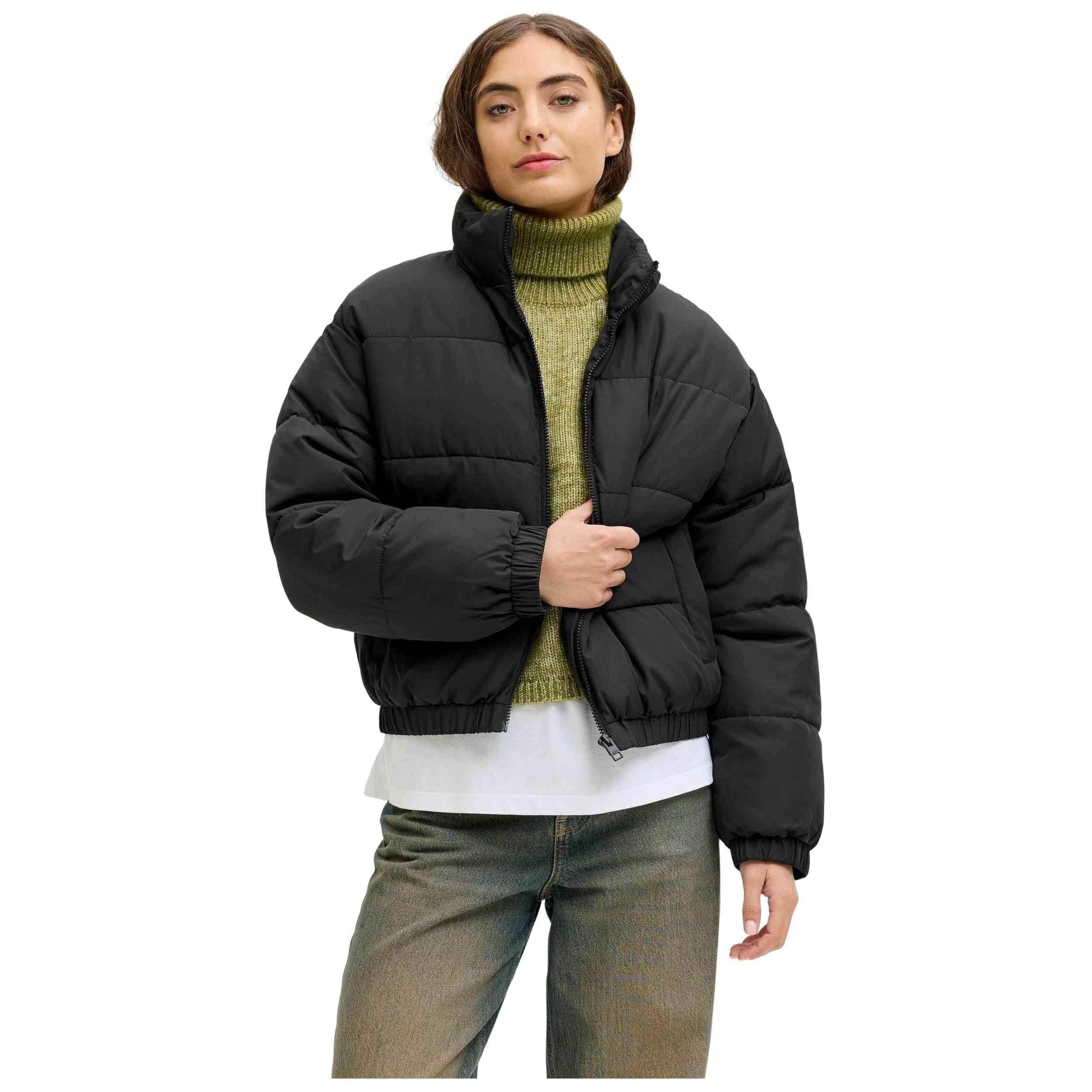 Chaqueta Corta Acolchada Jack & Jones Jxtracy Mujer – Negra