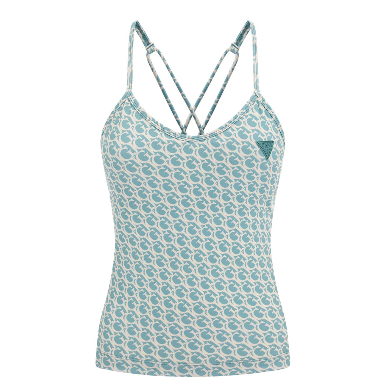 Guess Athleisure Camiseta Azul V3GP01 MC03W-P87U , para Mujer