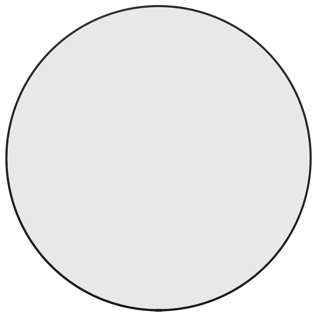 vidaXL Espejo de pared redondo negro Ø 60 cm