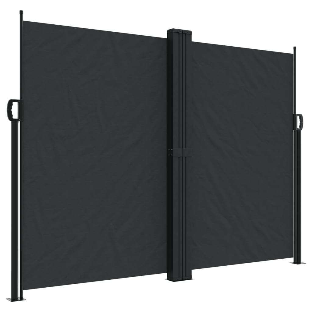 vidaXL Toldo lateral retráctil 180x1000 cm Color Negro, Crema, Azul