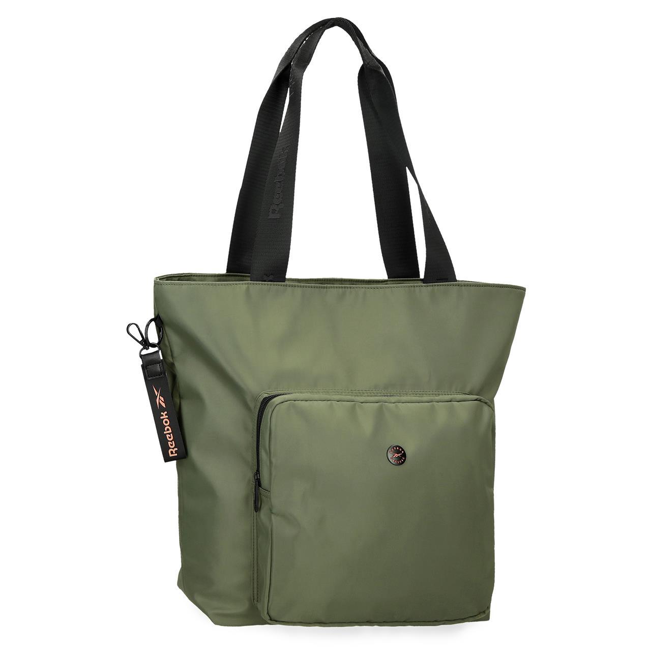 Reebok - Bolso tote Leia de poliéster para mujer, con compartimento para portátil de 13,3 pulgadas y bolsillos con cremallera