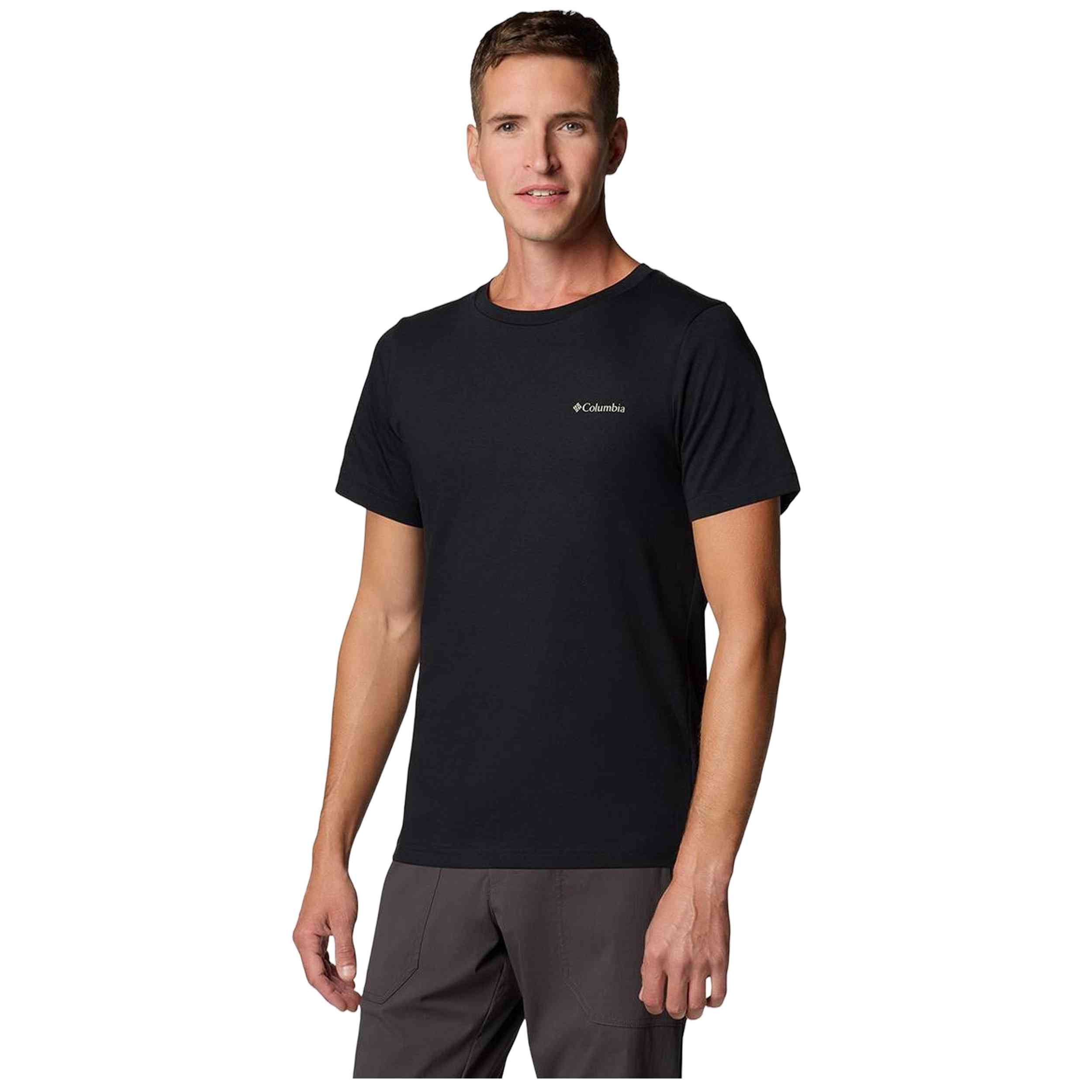 Camiseta De Manga Corta Columbia modelo 1934824004 para Hombre en color Negro
