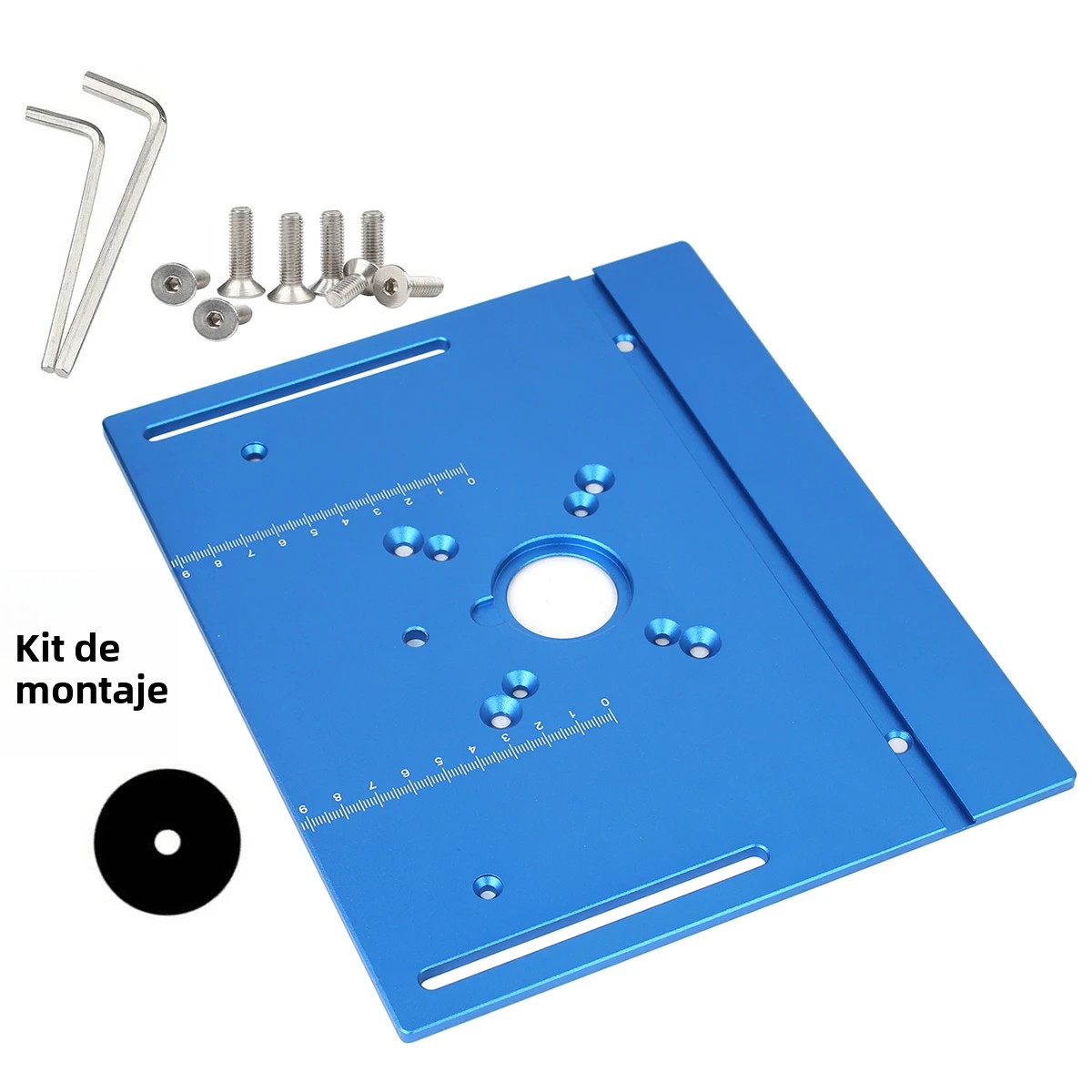 TK Kit De Elevador De Router Y Placa De Aluminio Para Trabajar Madera En Mesa De Router Universalidad 65mm Trimmer Grabado Mach Workbench