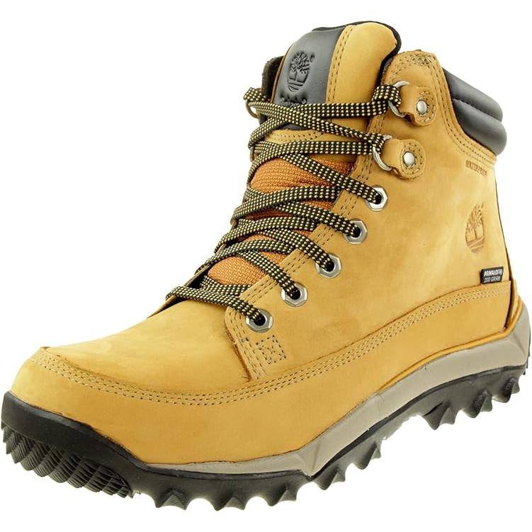 Bota Timberland Rime Ridge Mid Waterproof para Hombre, Piel Sostenible, Impermeable, Ideal para Senderismo y Uso Urbano