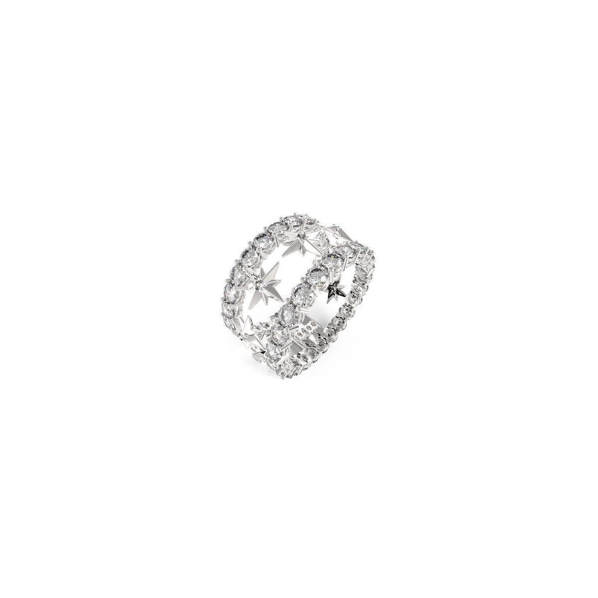 Guess Anillo Mujer Guess In The Sky De Acero Plateado Talla Europea 56 Talla España  Jubr03320jwrh56