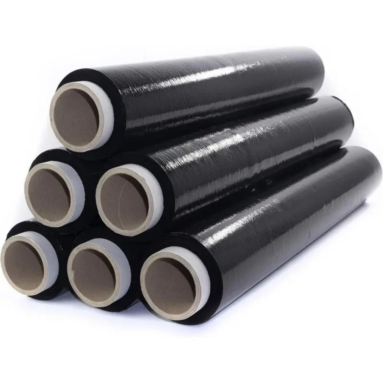 Film Estirable Negro para Embalaje (50 cm x 1,20 kg) | Envoltura de Alta Resistencia para Protección, Almacenamiento y Paletización