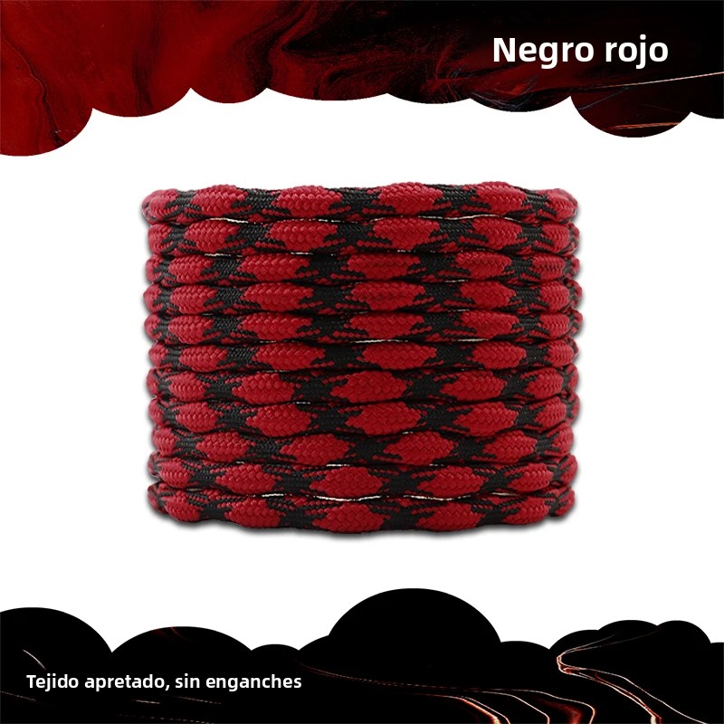 TK Cordones Redondos Para Botas De Trabajo Y Senderismo Duros Y Duraderos Cordones De Poliéster Para Zapatos De Montaña Antideslizantes Y Resistentes