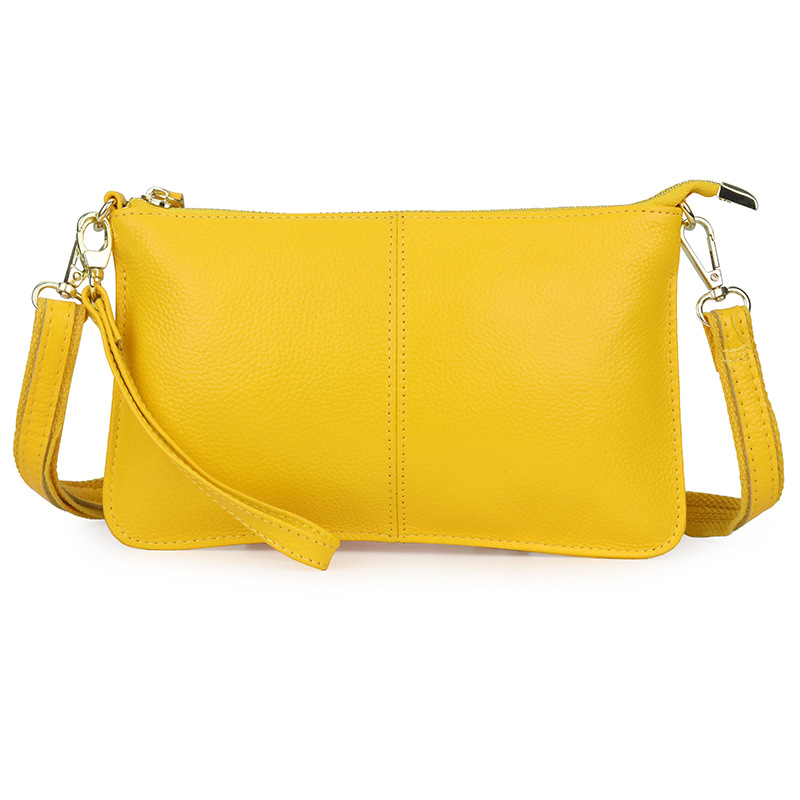 Bolsos cruzados pequeños de cuero genuino para mujer, mini bolsos de hombro, carteras