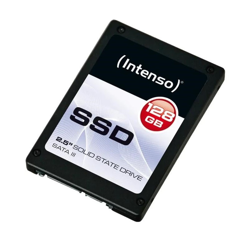 Intenso - SSD Top 3812432 (2x128 GB, 2.5\", SATA III 6 Gbps) con lectura 550 MB/s y escritura 500 MB/s, tecnología 3D-NAND + SLC Cache, resistente a golpes (1500 G), silencioso (0 dB) y bajo consumo para uso diario en PC y portátil
