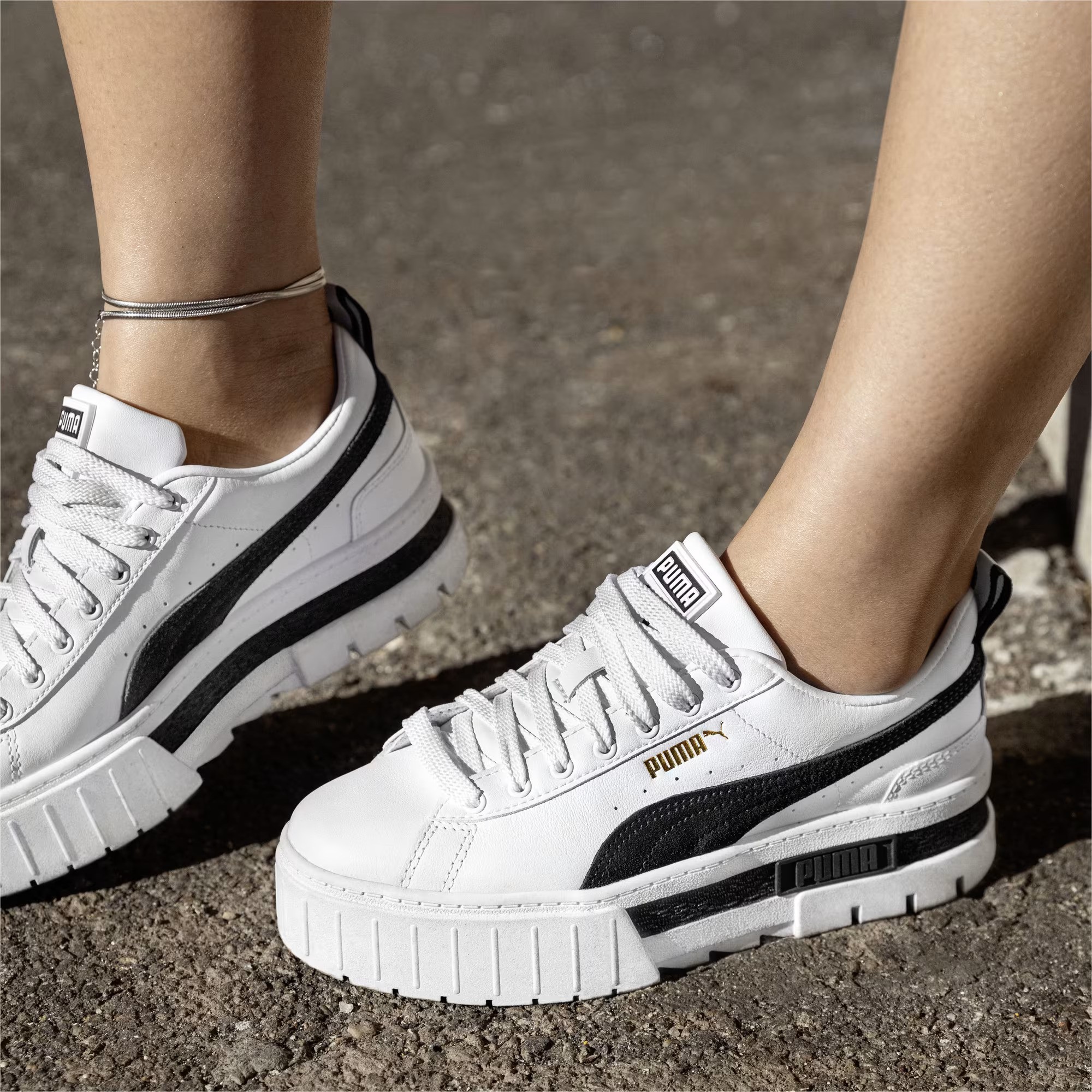 Zapatillas Puma Mayze Dua Lipa Leather White