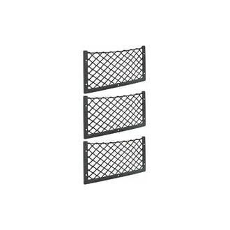 CA Red de almacenamiento Kartokner para coche (3 unidades, 36 x 18 cm), alta elasticidad, para equipaje, revistas, T4, T5 y T6, para furgonetas, caravanas, autocaravanas y camiones.