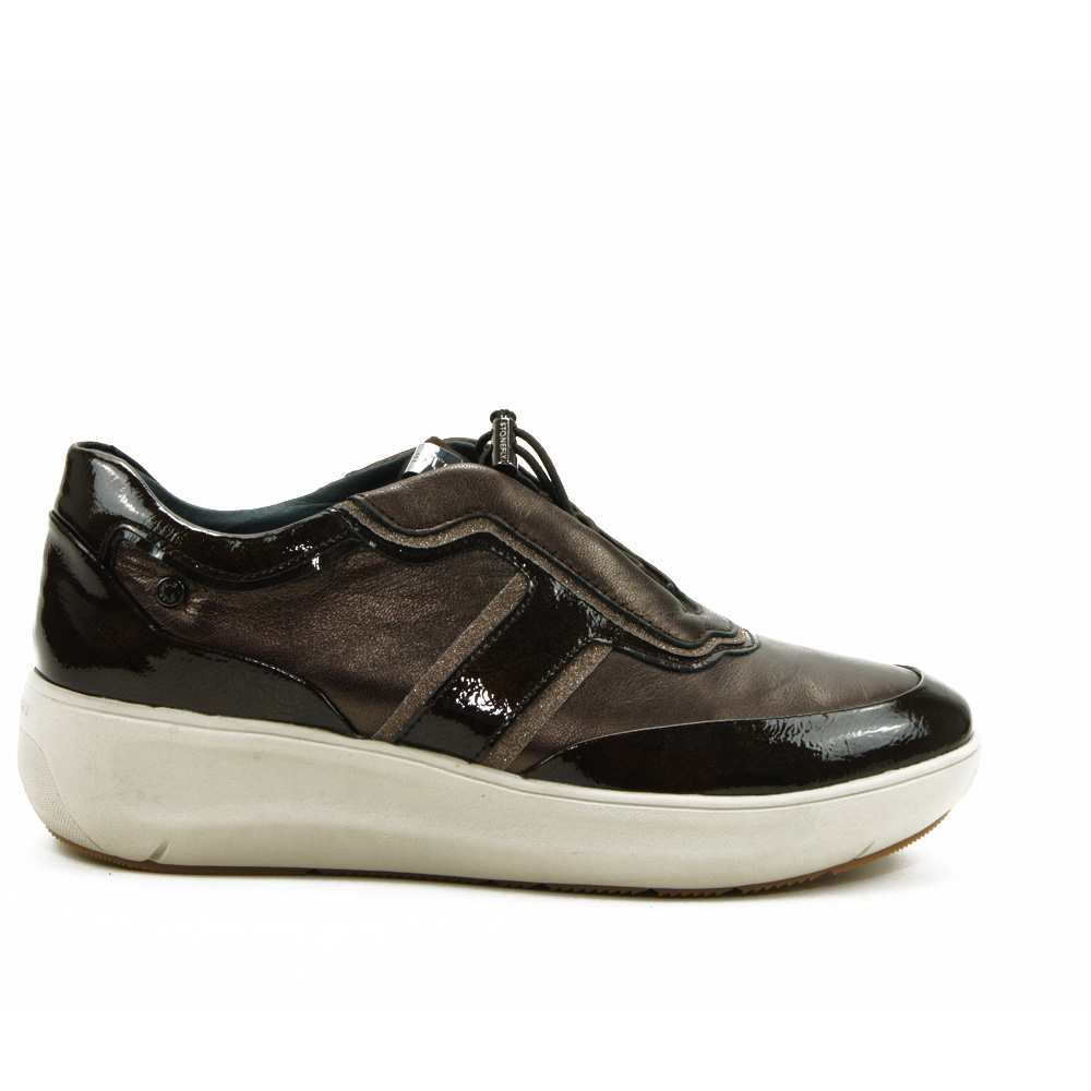 Stonefly mod. ROCK 28 zapato casual para mujer en piel natural, cordón elástico