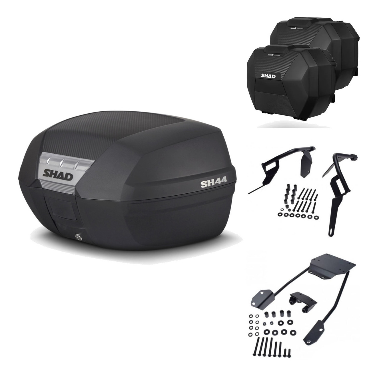 Maletas Sh38x Carbon + Herraje Baul + He KIT-579548