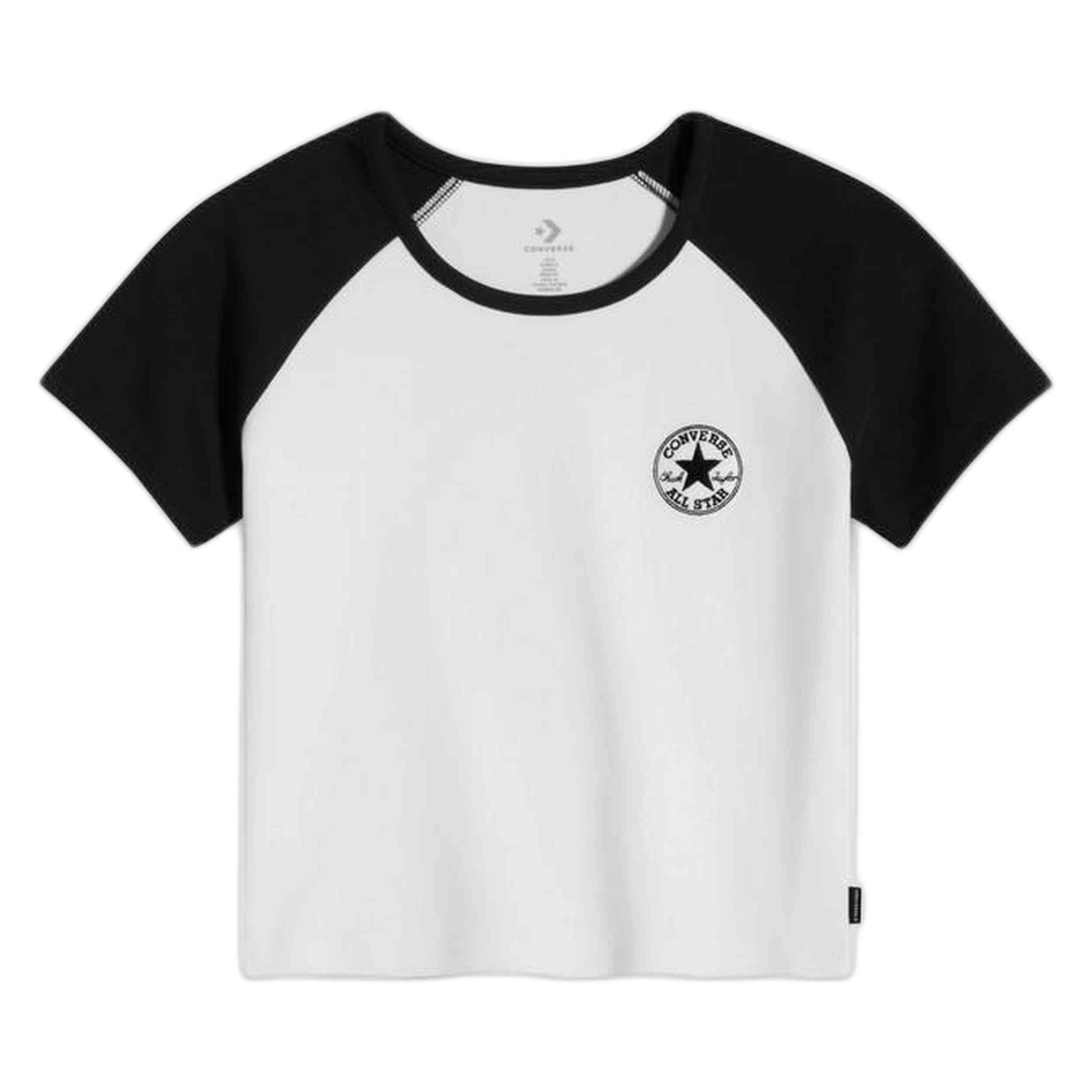 Camisetas De Manga Corta Converse modelo 10027396-A01 para Mujer en color Blanco