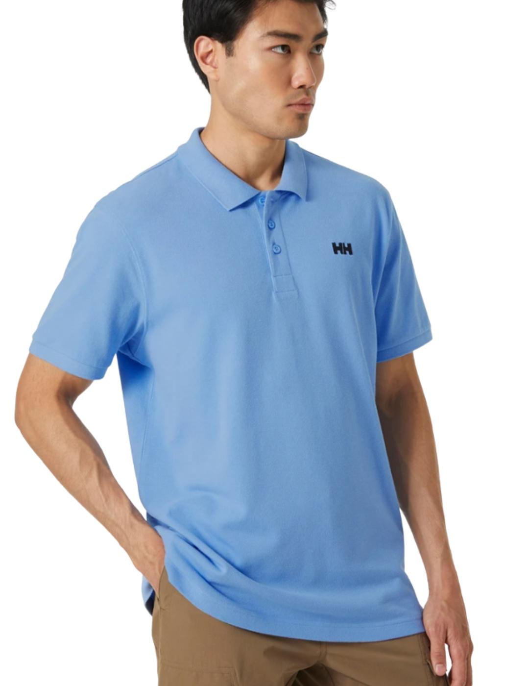 Polo Helly Hansen Transat Azul para Hombre - Ajuste Tradicional Actualizado