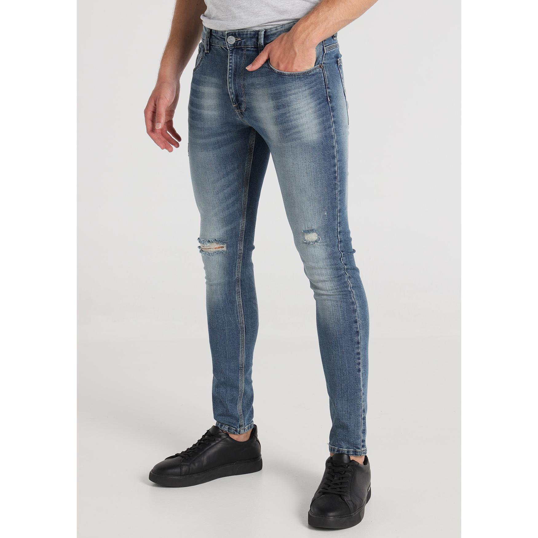 SIX VALVES - Jeans Super Skinny Premium - Tallaje en Pulgadas- Tallaje en Pulgadas