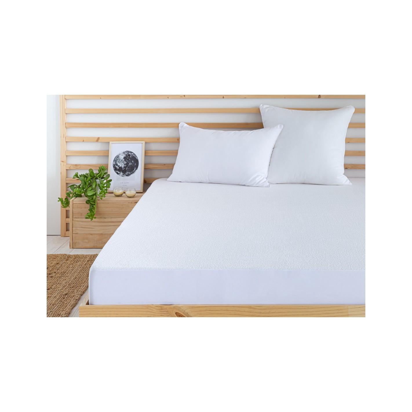 Todocama - Protector de colchón de rizo Ajustable, Impermeable y Transpirable.