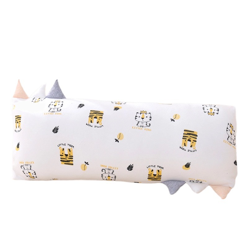 OmHom Almohada masticable de algodón para bebé, almohada relajante para la siesta, transpirable y agradable para la piel, almohada desmontable antisueño