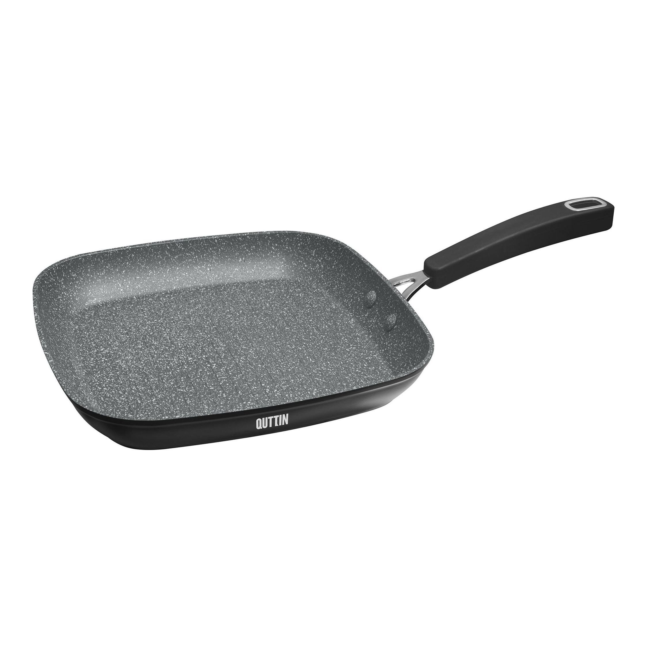 QUTTIN - Sartén Asadora 28x28 cm Aluminio Forjado GrandChef - Antiadherente y Resistente para Todo Tipo de Cocinas - Diseño Ergonómico y Versátil | Amystyle