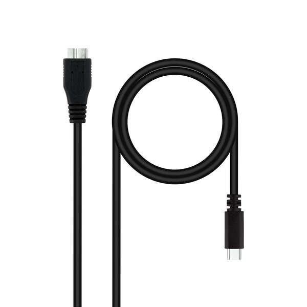 Nanocable cable usb 3.0 usb-c macho a microusb-b macho 1m