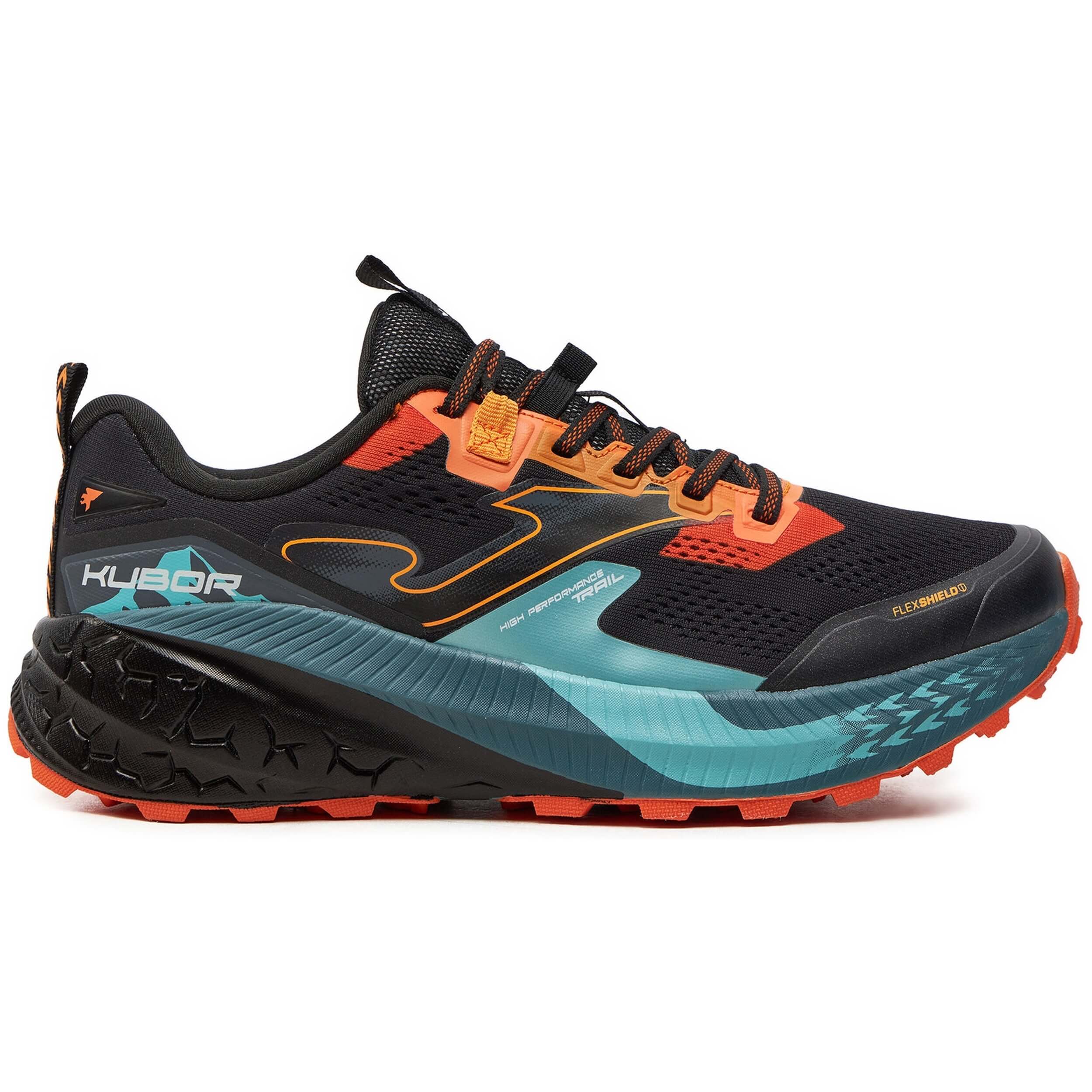 Zapatillas Joma modelo Kubor Men 2401 Negro Turquesa