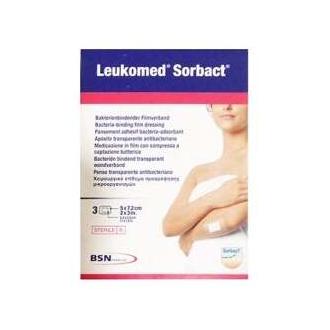 Leukomed Sorbact Apósito 5X7,2Cm 3Uds