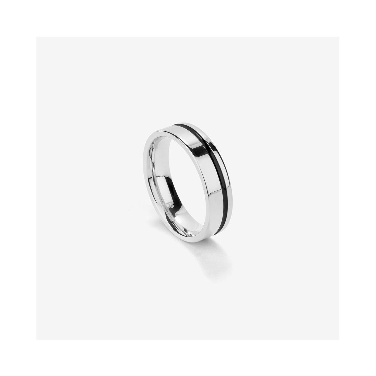 Radiant Anillo Hombre Anillo Hombre Nogueiras Mid Plateado De Acero Negro, Plateado Talla Europea 58,00 Talla España 18,00 Rh000144