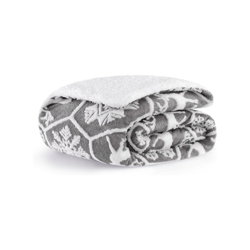 Manta Sofa de Borrego, Manta Doble Cara Franela y Sherpa, 100% Poliester, Suave y Caliente para Invierno