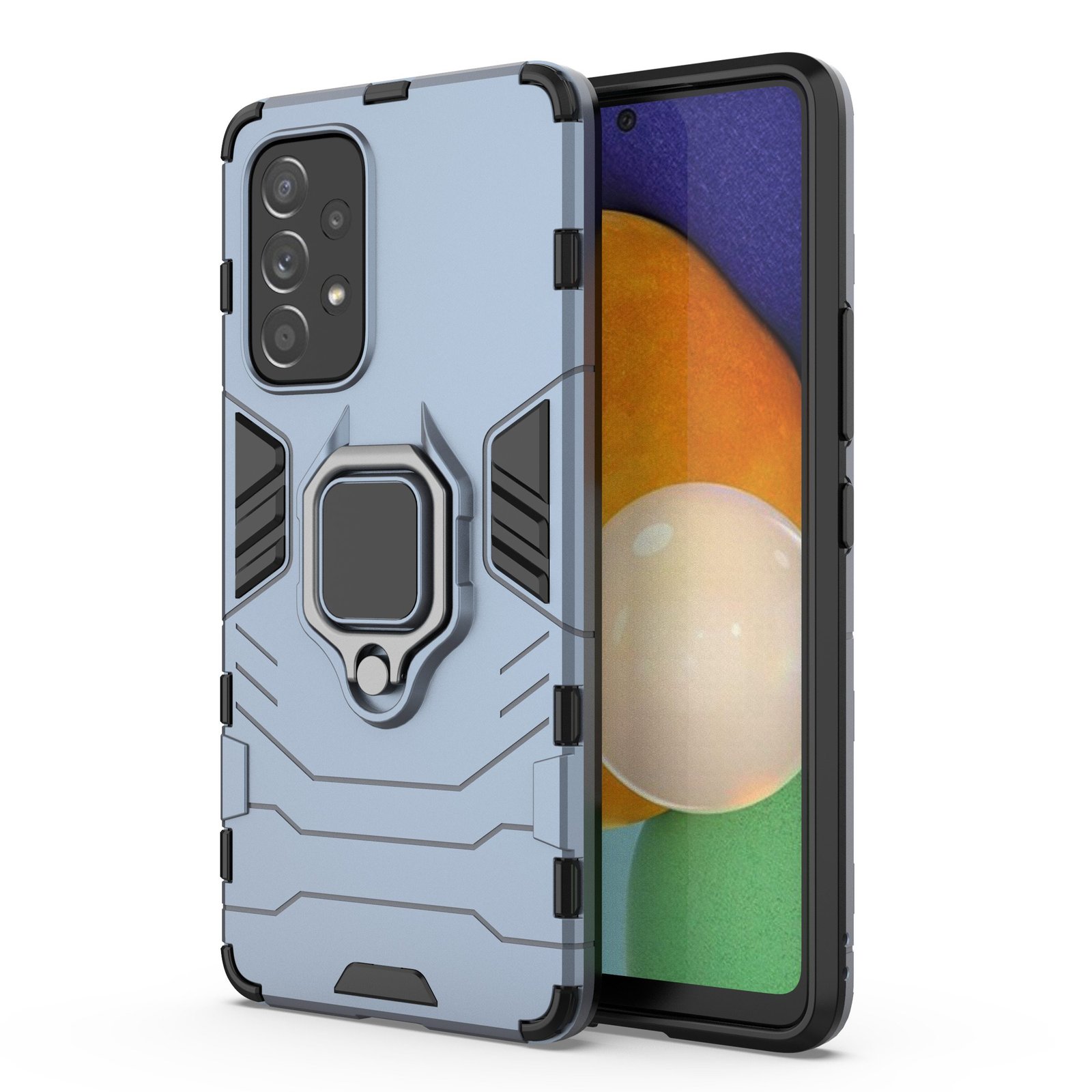 Max Power Digital Funda para móvil Samsung Galaxy A53 5G Carcasa Magnética con Anillo Imán Antigolpes Resistente Rígida Dura [Tecnología de Absorción de Golpes] Soporte para Ver Multimedia en Manos Libres y Perfecta para Hacerse Selfies
