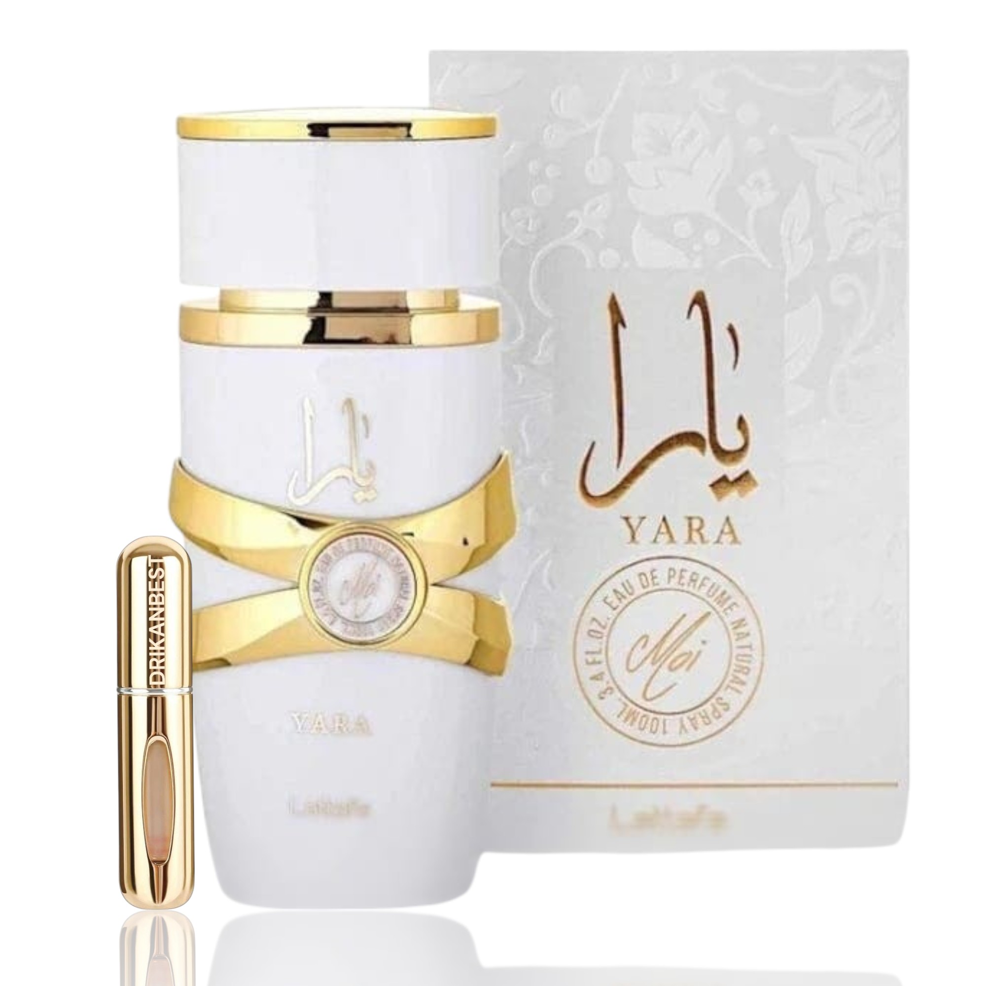 Perfume Yara Moi (Original) Para Mujer 100Ml+Regalo Atomizador 5Ml Drikanbest Recargable