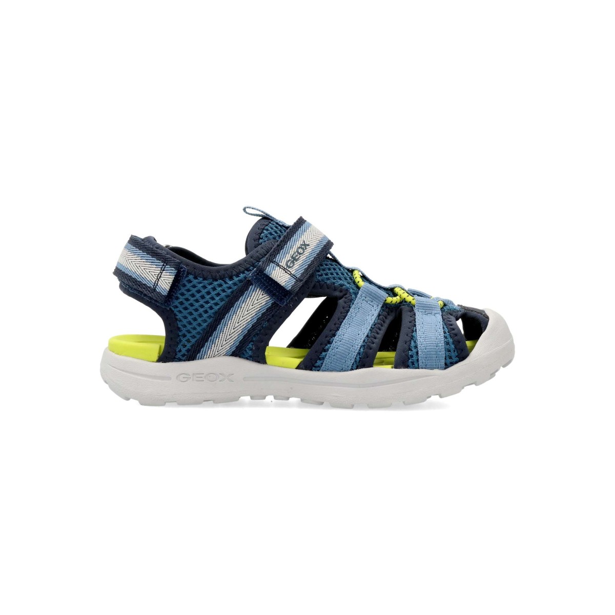 Geox - Sandalias Vaniett para niño, deportivas y ajustables con tira adherente, fabricadas en textil, suela de goma ligera y transpirable, resistente al agua, informal-elegante para verano