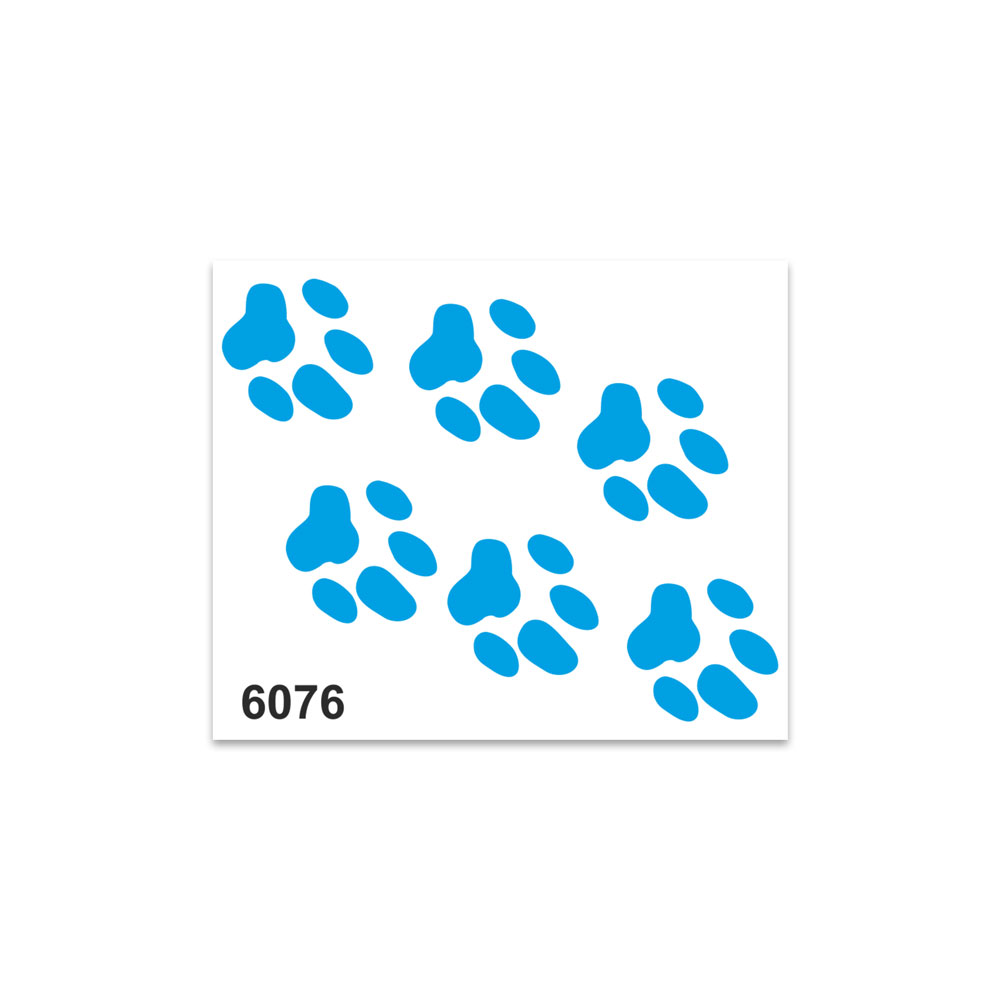 Pegatinas Zampette Azzurre 10x12 cm