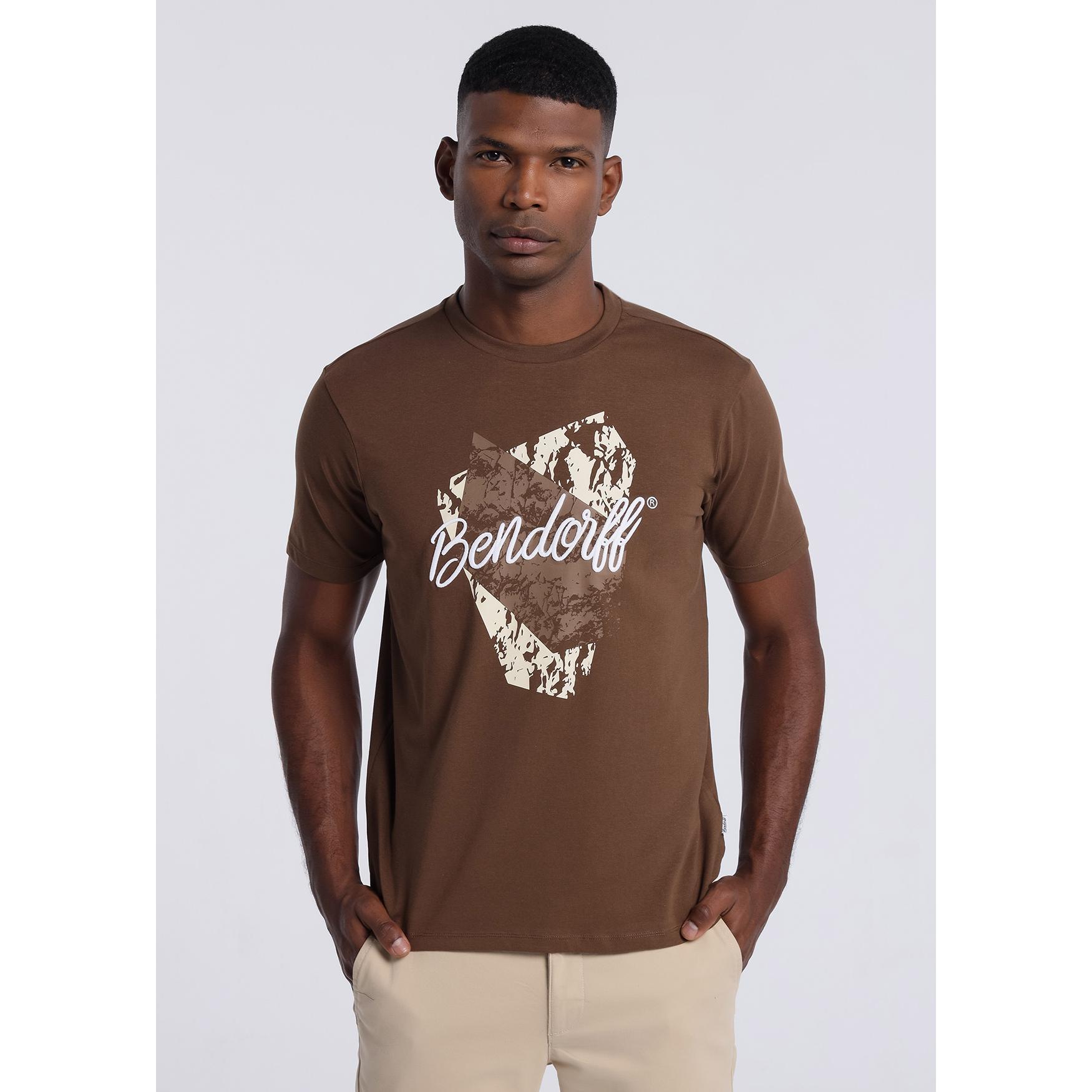 Camiseta de Manga Corta BENDORFF para Hombre, Estilo Moderno y Sofisticado en Algodón de Alta Calidad