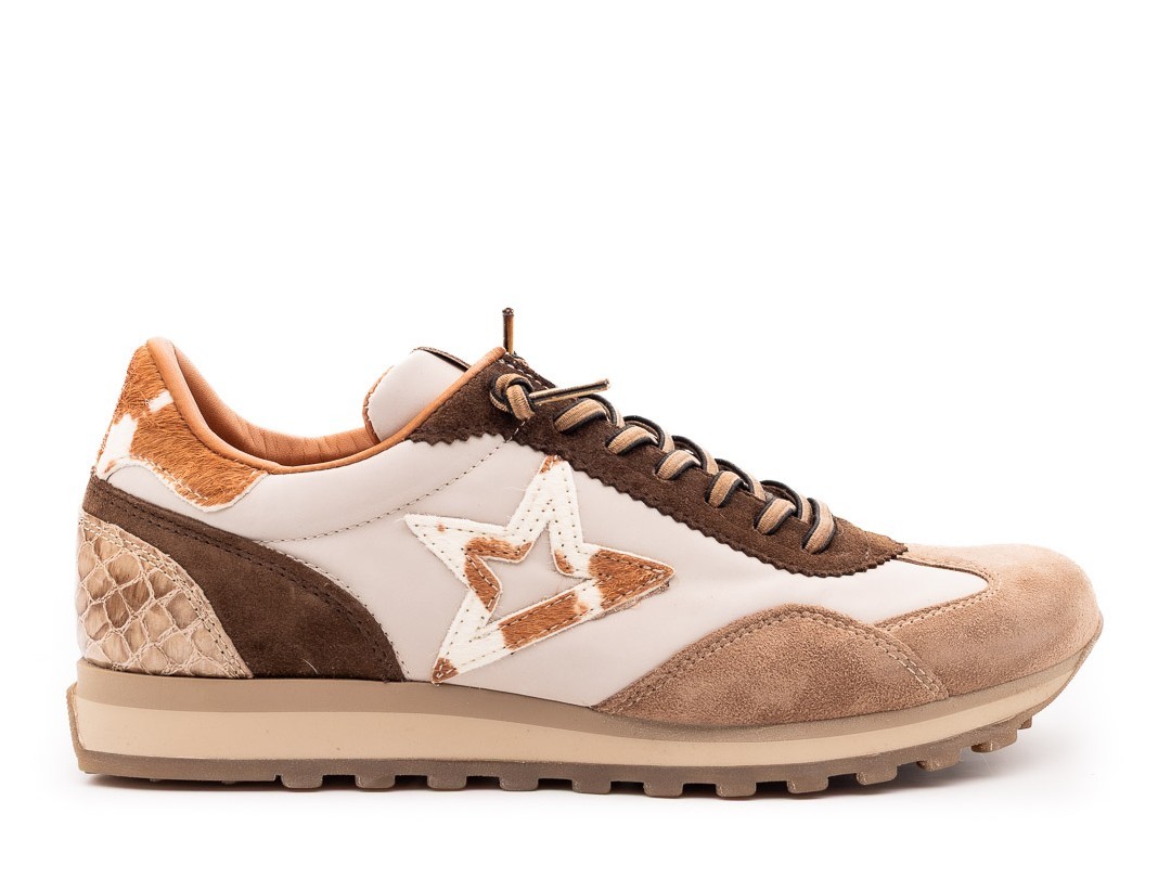 Deportivo Piel Mujer Cetti C-1259 Beige