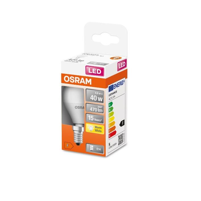 Esferica Led 4,9W E-14 827 Osram Adocevoltios
