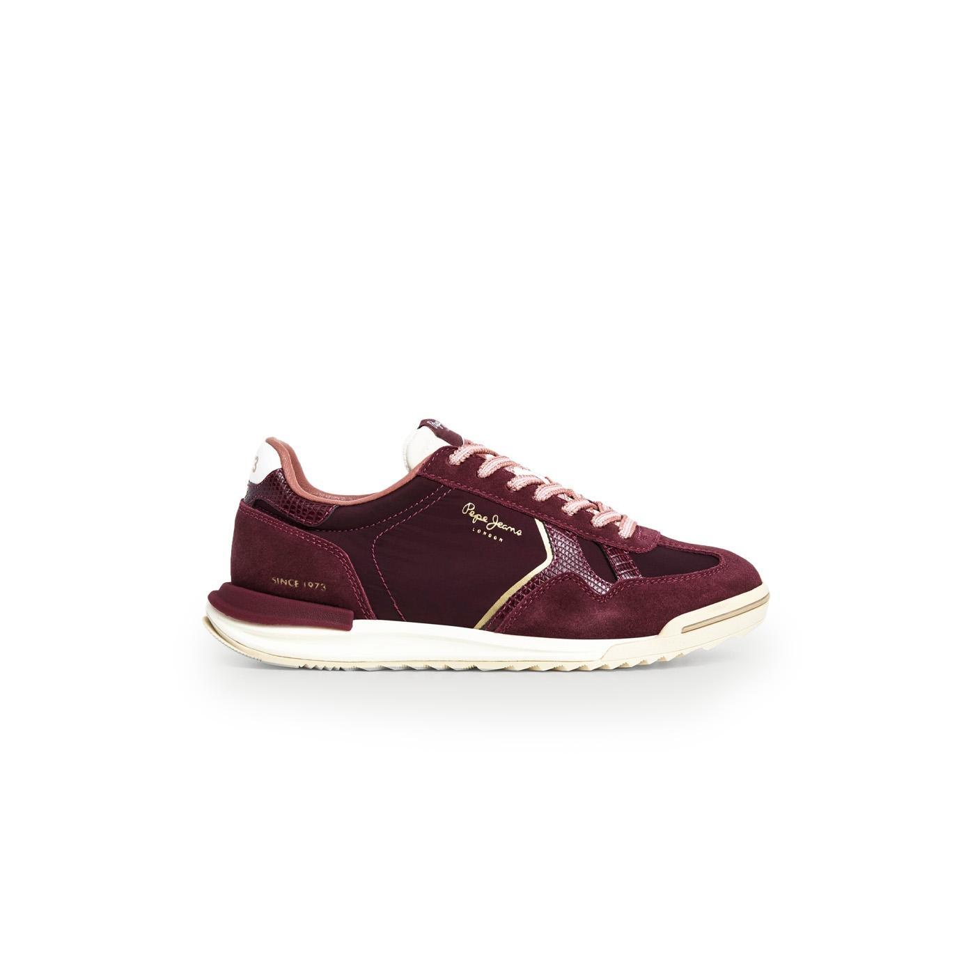 Zapatillas Pepe Jeans Marvin Garnet Red Mujer PLS600090