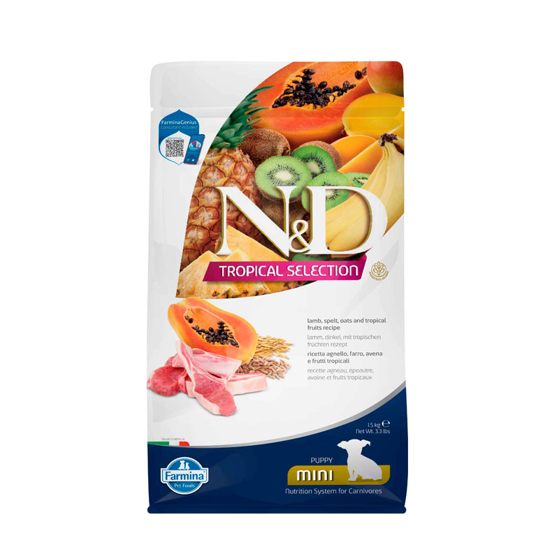 Farmina N&D Puppy Tropical Selection Cordero Pienso para Cachorros Mini