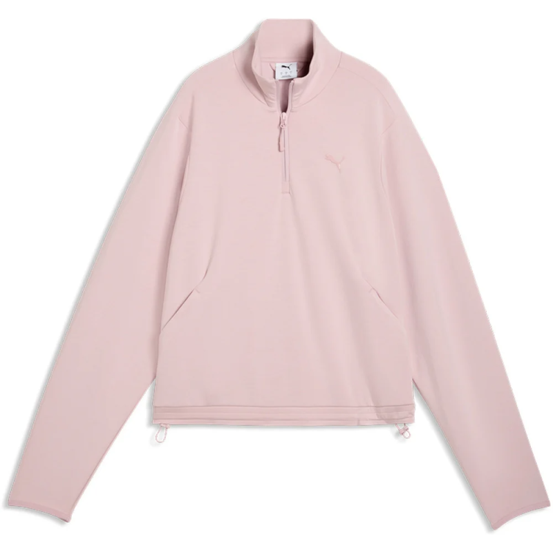 Sudadera Rosa Puma Pumatech Sense Relaxed Half-zip Dk