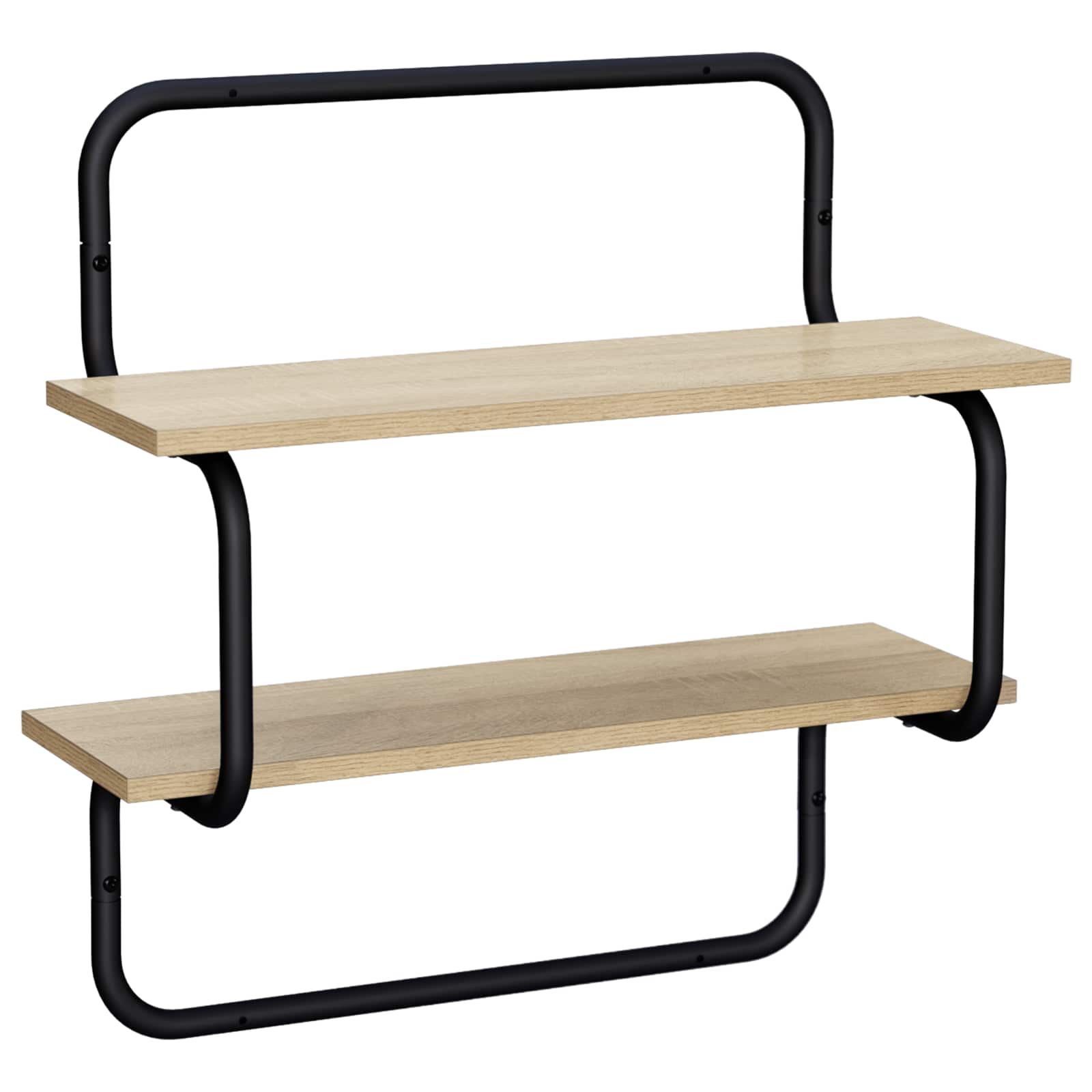 vidaXL Estante de pared de 2 niveles  60 x 24,5 x 61 cm Multicolor