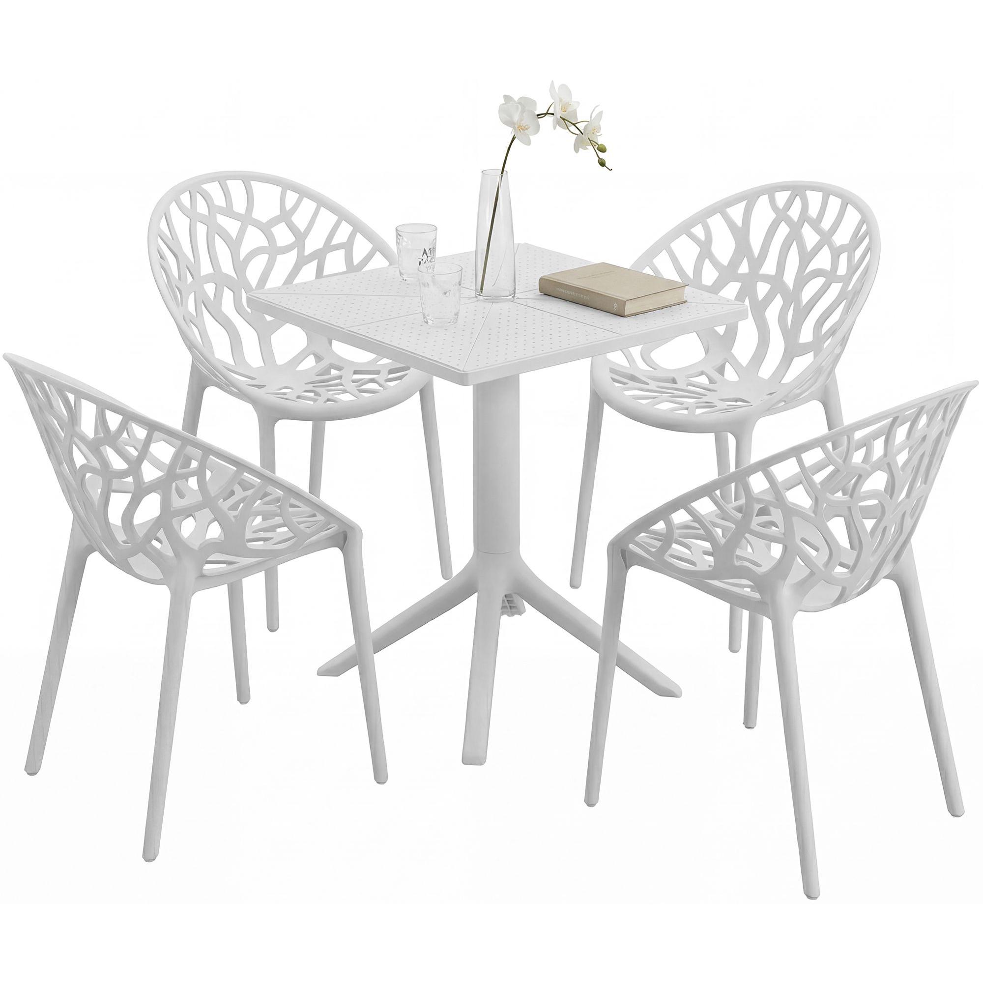 Gartenmbel-Set Neriva mit 4 Sthlen