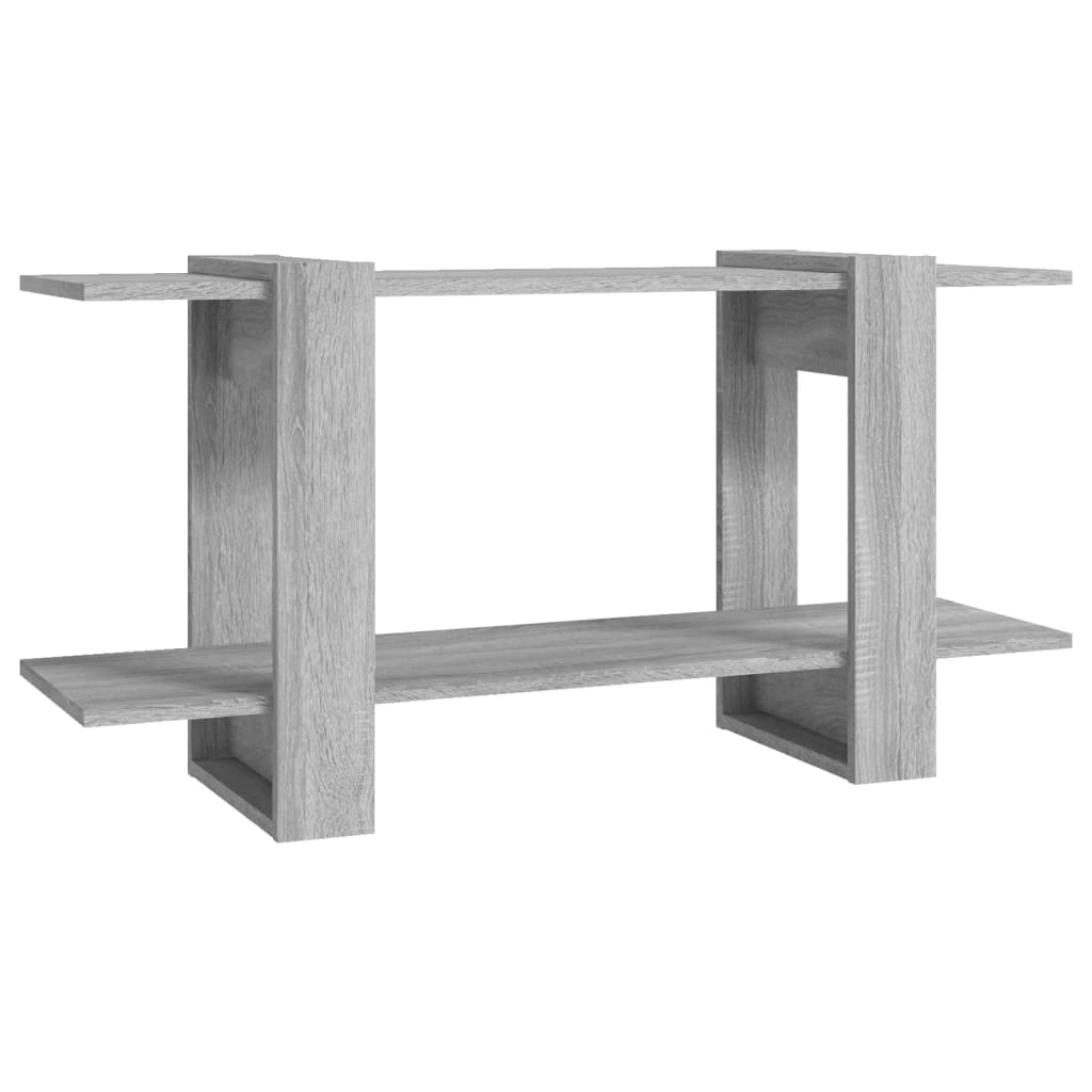vidaXL Estantería madera contrachapada 100x30x51 cm Blanco, Negro, Roble Sonoma Mueble Almacenaje Estantería para Oficina, Estudio, Dormitorio Estantería/Librería/ mueble de Almacenamiento