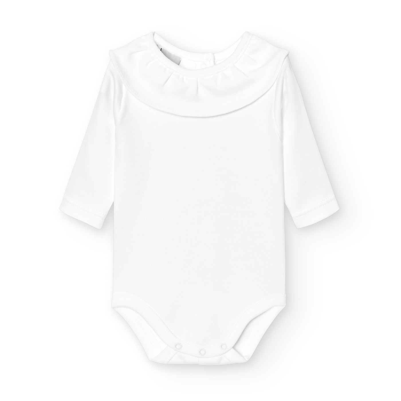 Basicos Babidu pack de 2 bodys cuello volante manga larga