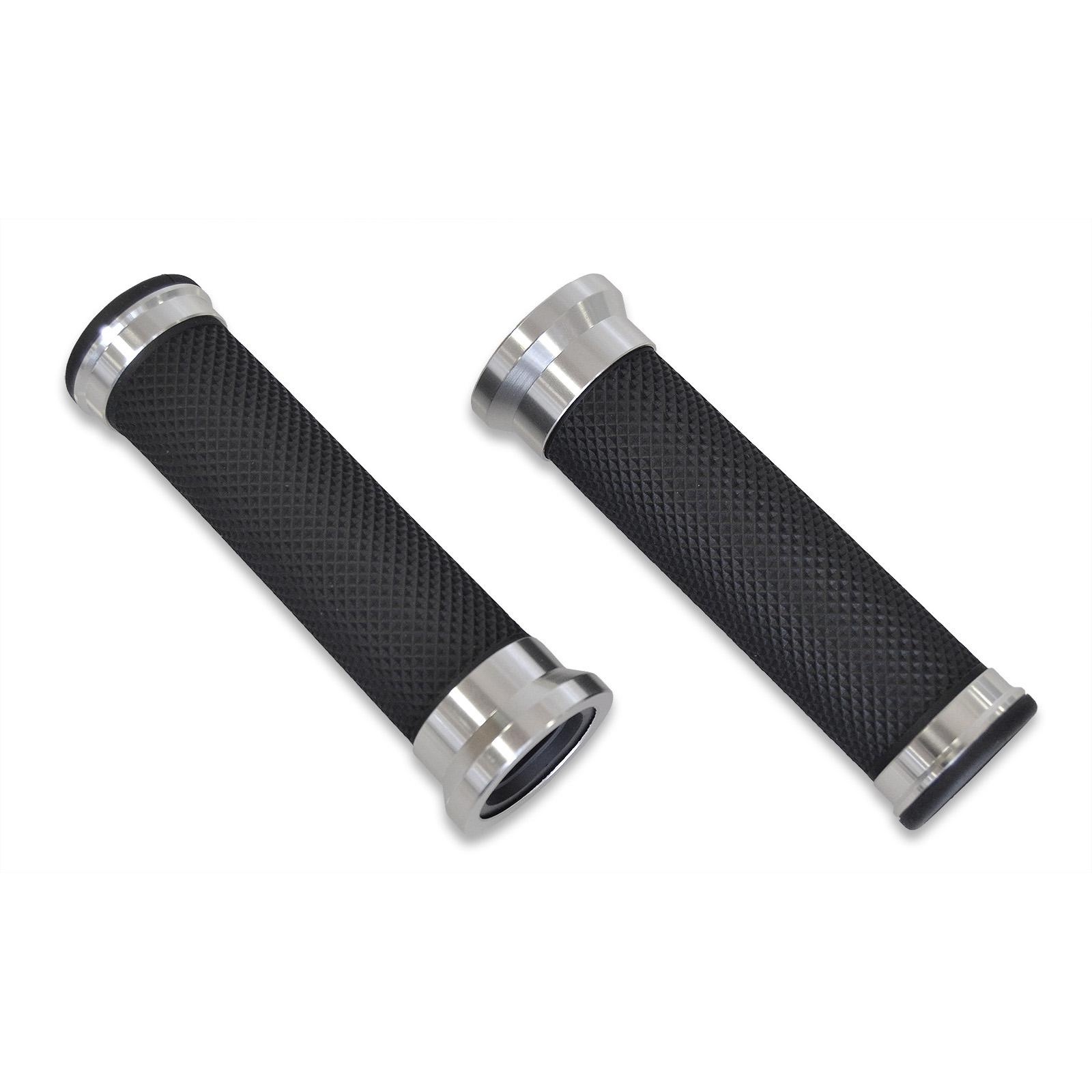 Puños De Moto De Aluminio Fresado Cns Para Manillar Sintético/Aluminio Øint 24/24Mm 49597