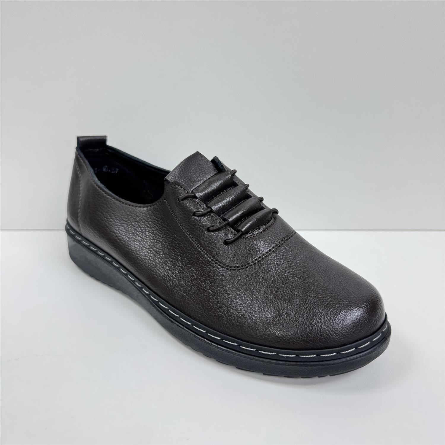 Zapato Flojito Elasticos Marron