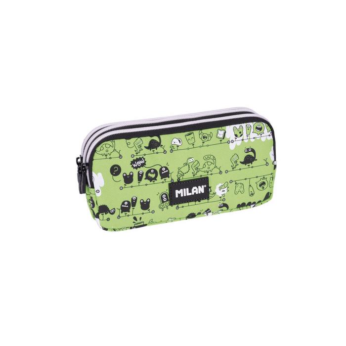 MILAN ESTUCHE PORTATODO 3 CREMALLERAS SERIE ESPECIAL TANDEM 2 DISEÑO 2025 22x1x8 Cms.