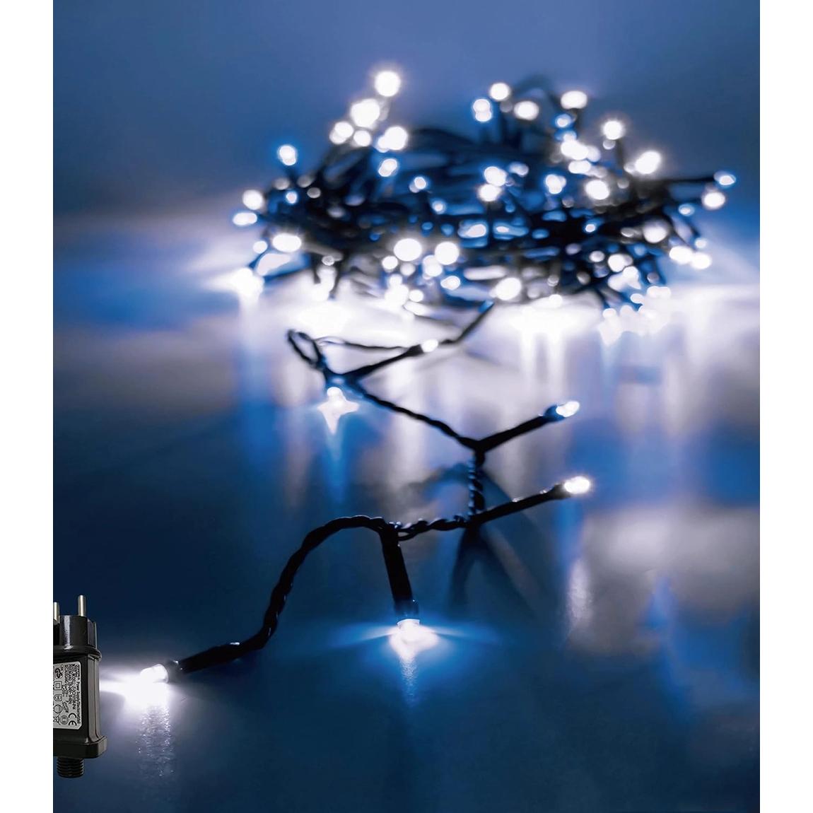 Guirnalda Luces Led de Navidad PLUS HOME 1000 LED 6m Cable Verde IP44 Impermeable - Ambiente Romántico y Cálido