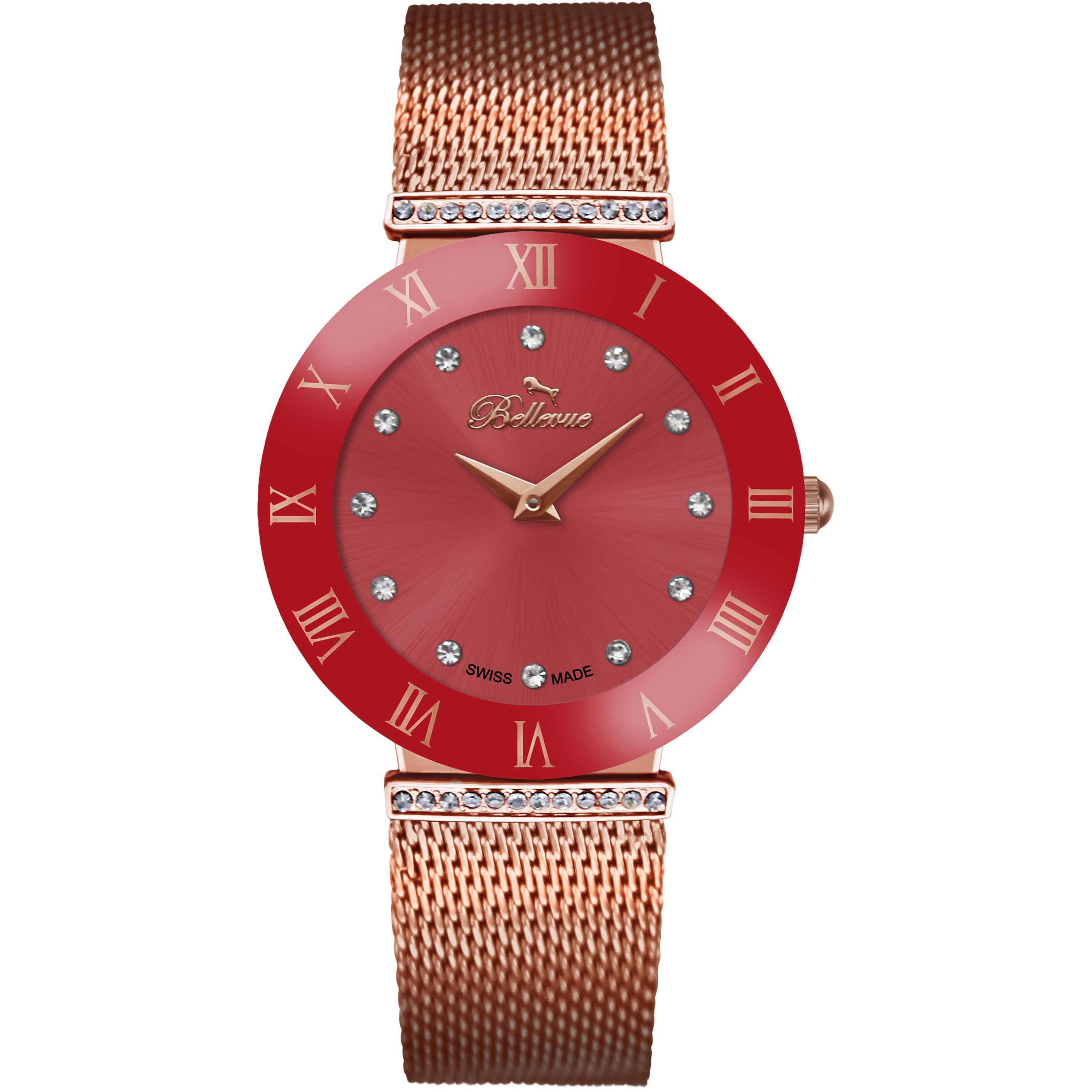 Bellevue Reloj Mujer Analogico Cuarzo con Correa de Metal F.118
